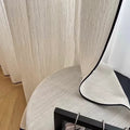 French medieval style fufeng gauze curtain, light-proof and opaque, living room texture gauze, cotton and linen window gauze, classy curtain gauze