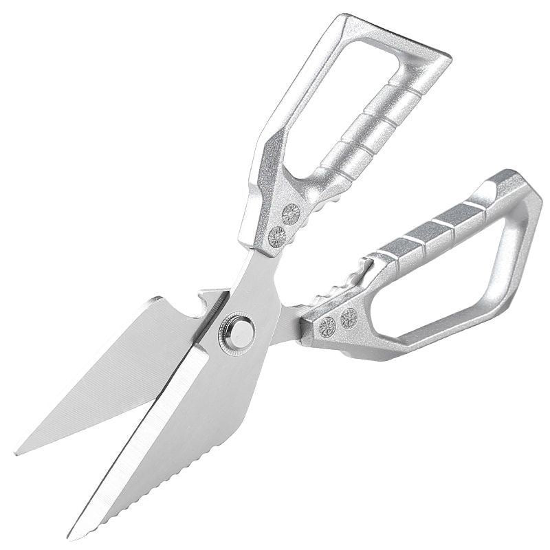 Kitchen scissors, high hardness, sharp and strong chicken bone scissors, all stainless steel scissors, chicken, duck and goose bone scissors, big head scissors, douyin popular model