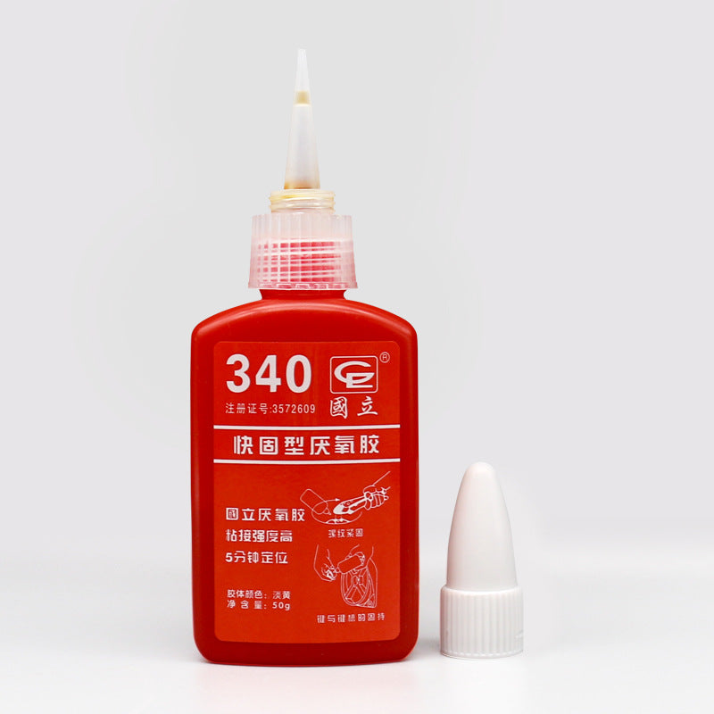 Anti-loosening Universal Rose Plastic National 340 Metal Tight Transparent 340 Thread Locking Adhesive 340 Anaerobic Glue