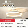 Modern minimalist slanted ring restaurant pendant light, minimalist black ring nordic bar bedroom eye-caring lighting fixture wholesale