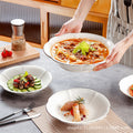 Wholesale gold-rimmed large soup bowl for home extra large pickled fish large basin bowl ceramic boiled fish bowl soup basin 2024 new arrival