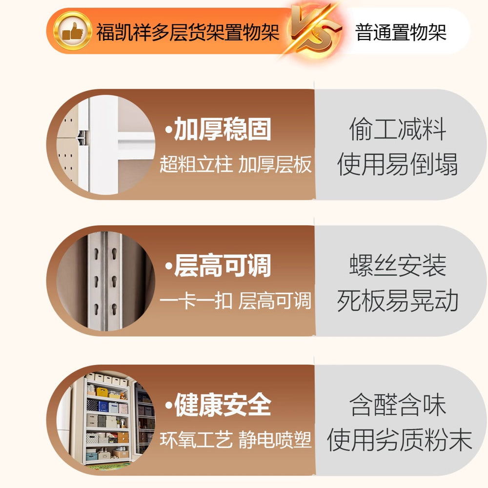 Household storage rack multi-layer storage rack warehouse supermarket express rack balcony living room basement floor storage rack