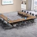 Foldable training table bench table - direct from the manufacturer - table sets, conference tables, side-flip tables, multi-functional mobile tables - wood finish