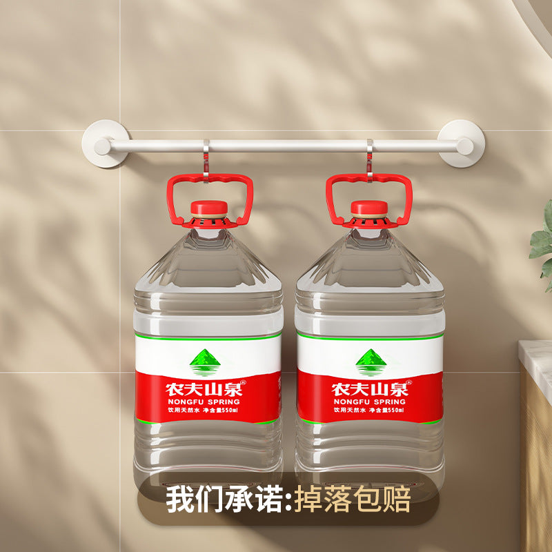 White bathroom slipper rack toilet non-punching space aluminum toilet wall-mounted drain rack shoe storage rack