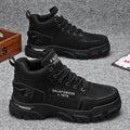 Men's 2025 new winter work boots: waterproof, slip-resistant, wear-resistant, athletic, casual, workwear, and trendy martin boots for construction sites