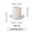 Coffee cup and saucer - matte white