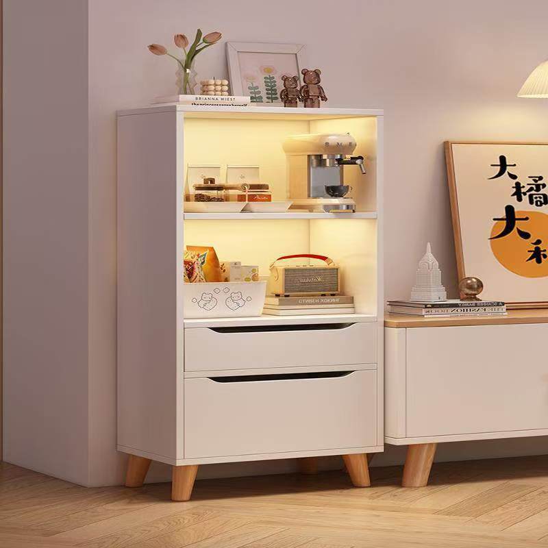 Bookcase for home standing cabinet bookshelf floor-standing storage rack living room storage cabinet small narrow cabinet dust-proof storage cabinet storage cabinet
