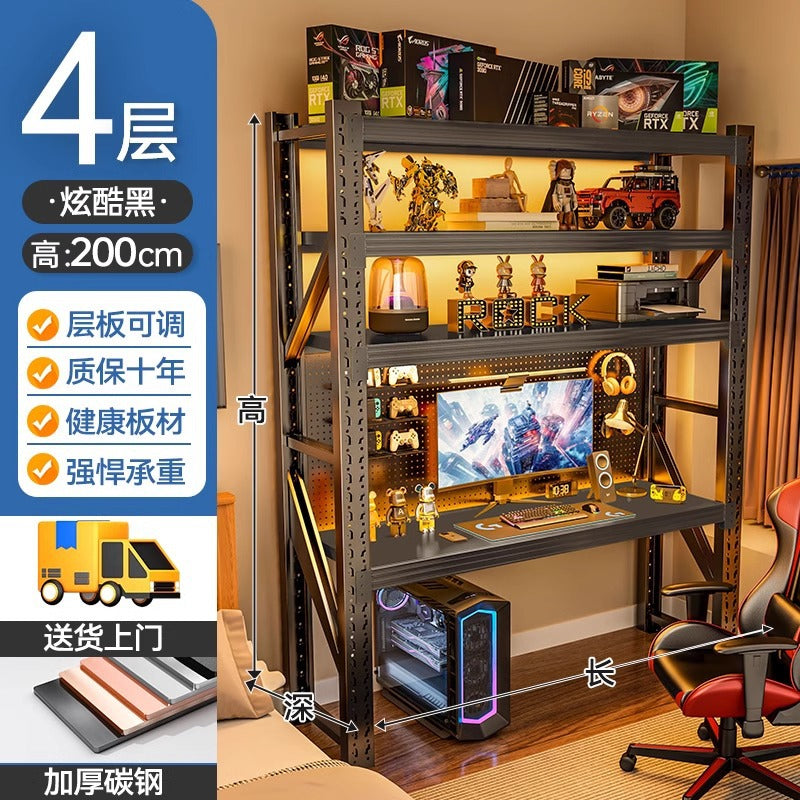 Computer desk desktop simple shelf e-sports table diy multi-layer storage rack storage rack for home desk storage rack