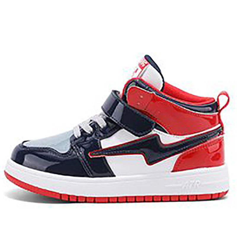 Boys' shoes spring and autumn 2025 new children's sports shoes breathable leather surface girls fashion board shoes trendy and lightweight