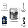 mini electric reciprocating shaver - fast charging, portable, car-mountable men's razor for home and travel