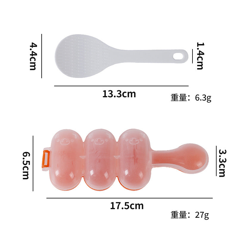 Rice ball shaking handy gadgetkids shake to make rice ball shape mold shake to feed the baby handy gadget