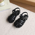 Custom girls' sandals - new summer collection: closed-toe roman sandals for little girls, breathable, non-slip beach shoes, kids' footwear