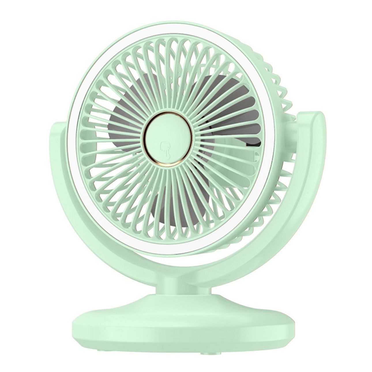 USB small fan household student dormitory outdoor desk lamp air circulation fan large wind rechargeable electric fan