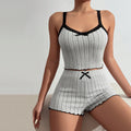 new arrival women's home elastic pajamas sexylace lace suspenders shorts ribbed pit strips fleece brushed