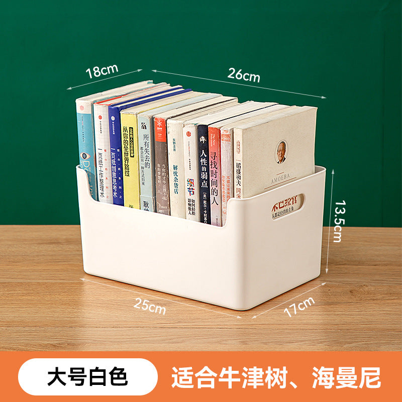 Desk A4 File Storage Box Desktop Student Storage Stationery Book Storage Box Dormitory Table Storage Box