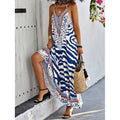 Real shot of fashionexport cross-border 1688 foreign order  animal printing backless halter fashiondress