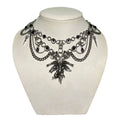 Halloween necklace wholesale: european and american new gothic style metal angel pendant, unique high-end multi-layer choker necklace for women