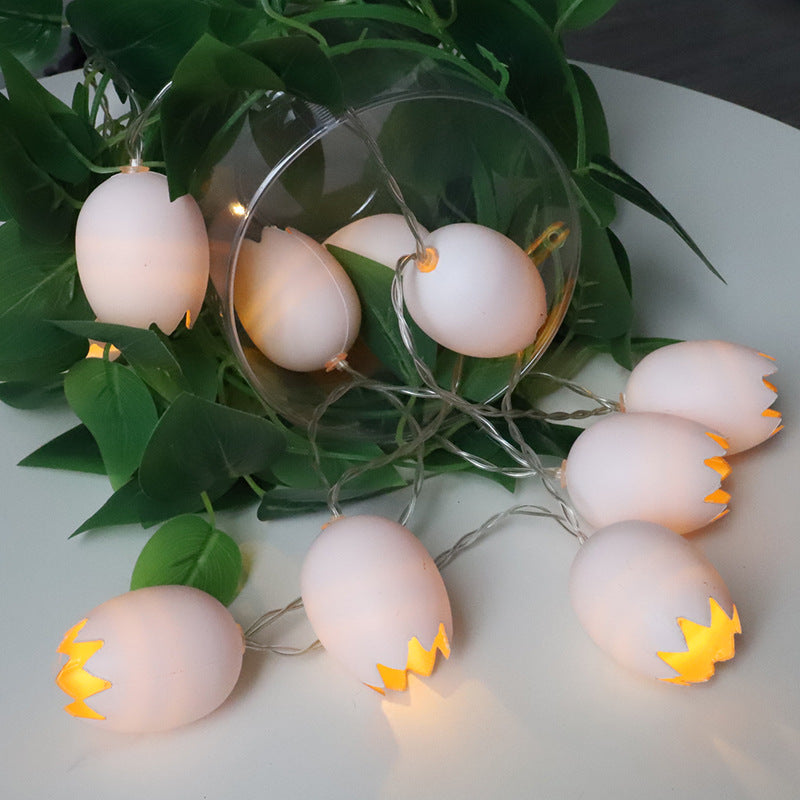 's new Easter decorative LED light string indoor creative shell egg shape battery box LED light string
