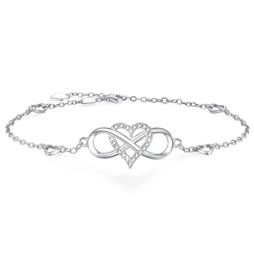 Unlimited love necklace for women - european and american minimalist heart-shaped choker necklace, cross-border direct supply, european and american minimalist style