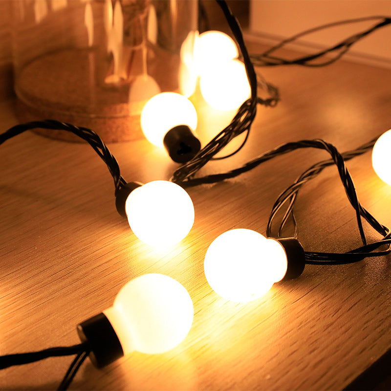 Wedding decoration lights wedding festival multi-purpose lights string bedroom balcony LED lighting 3CM round ball light string