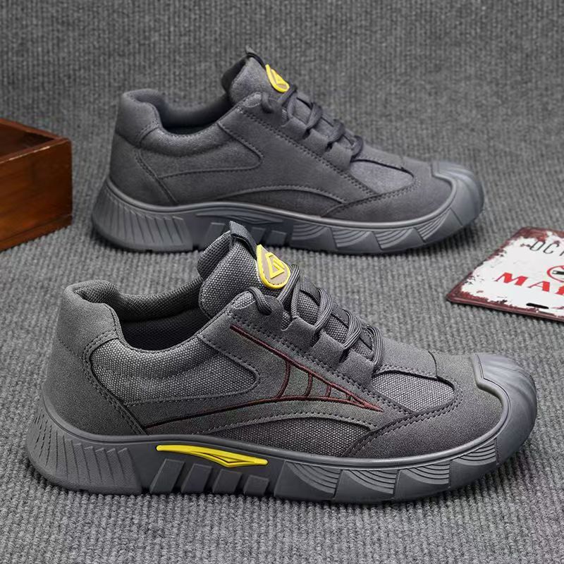 Men's winter work safety shoes: new breathable, anti-slip, wear-resistant athletic work shoes for construction, labor, and hiking