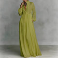 cross-border summer new european and american women's fashion elegant flowy maxi dress