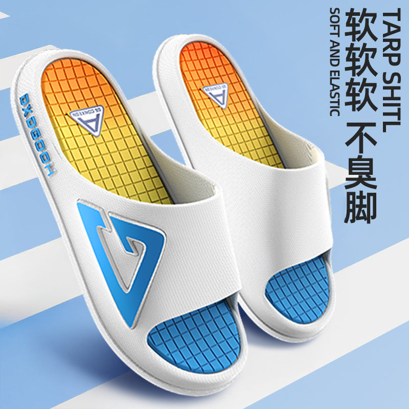 2026 indoor home bathroom bathing non-slip couple slippers outwear men's slippers men's slippers new thick sole