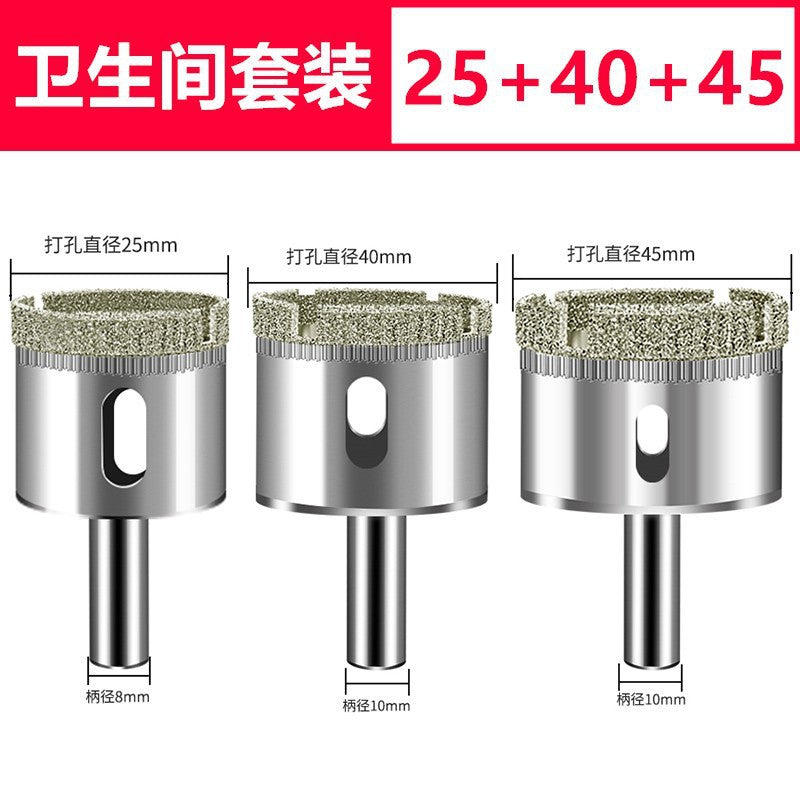 Glass drill bit tile hole opener drilling tile marble turning head drilling round 3_200mm emery drill