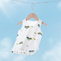 Baby vest baby summer thin pure cotton men's and women's topskids summer wear girl sling sleeveless belly protection bottom