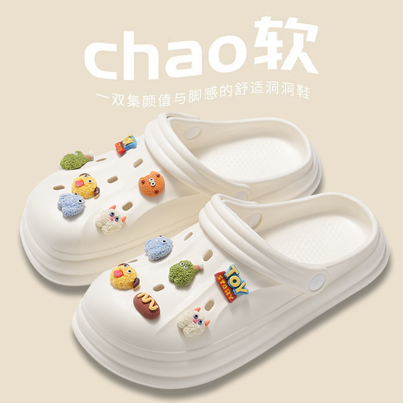 Men's "cloud slides" clogs - 2024 new beach sandals, anti-slip, odor-resistant, eva slippers for couples, women's summer outdoor wear