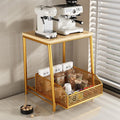 Countertop coffee machine cup microwave oven rack tea bag tea bar water dispenser desktop storage rack water cup storage