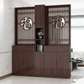 New chinoiserie screen partition living room blocking movable living room entrance partition cabinet new arrival solid wood shoe cabinet sideboard
