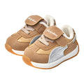 Toddler shoes for baby boys 0-1-3 years old, autumn/winter infant and toddler shoes for baby girls, soft sole functional fleece-lined thickened cotton shoes