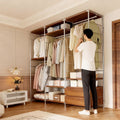 Coat rack, clothes rack, storage, walk-in closet, floor-standing wardrobe, bedroom, open japanese style clothes rack, step-in for home shelf