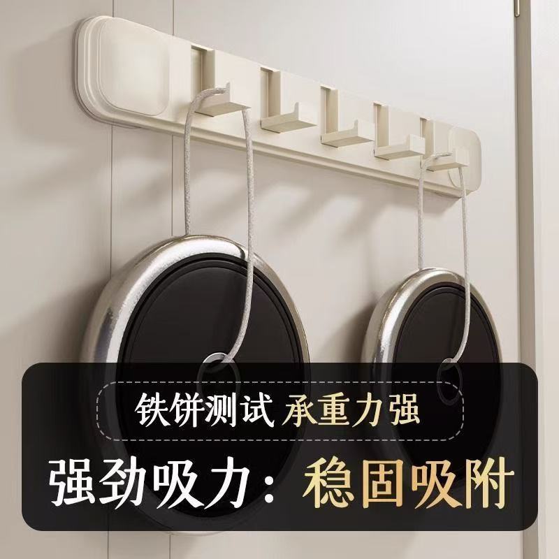 Suction cup door rear hook sticky hook hanger punch-free strong load-bearing wall hanging adhesive hook entrance door storage rack