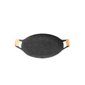 Outdoor medical stone barbecue plate barbecue plate cassette stove barbecue pot for homekorean style teppanyaki induction cooker frying plate