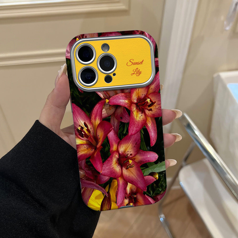 Lily skin phone case for iphone 17 pro max, apple 16 full coverage shockproof protective case, apple 17