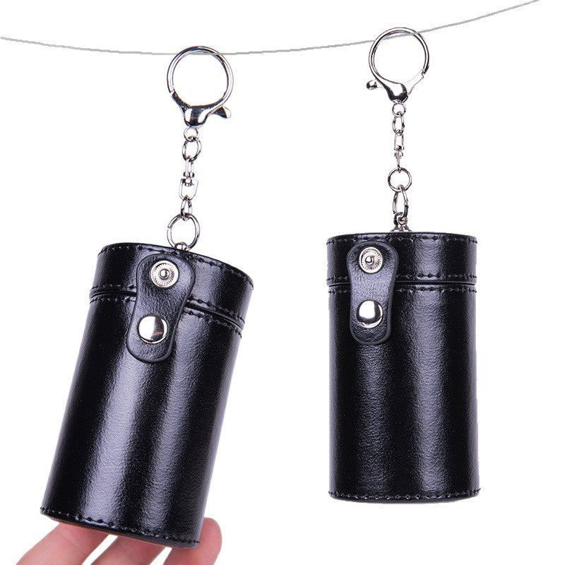 Cigarette box 20 pcs storage box handmade microfiber leather cigarette bag handmade cigarette storage bag cylindrical cigarette case