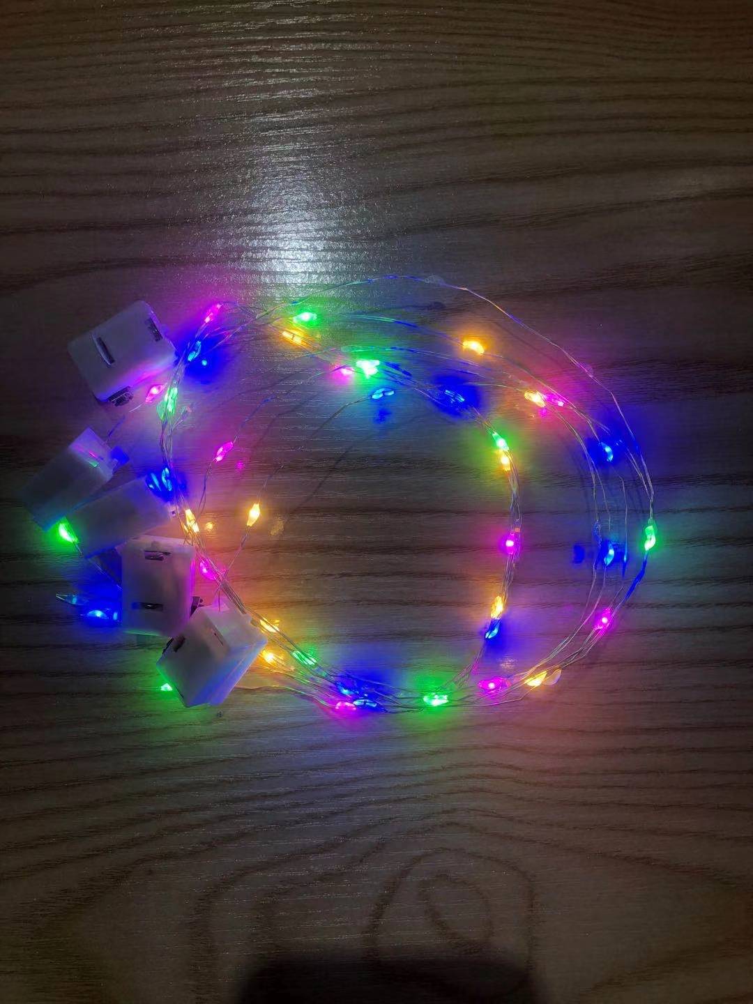 Manufacturer LED light with flowers cake gift decoration atmosphere light small square box luminous white box small colorful lights 123