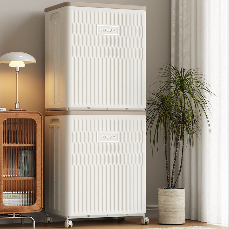 Folding storage box, dustproof large-capacity household clothing, toys, sundries, quilt storage, organizing box, flip-top bedroom