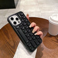 Suitable for iphone16pro keyboard grid mobile phone case apple 11/15 anti-fall soft protective cover findx9spro