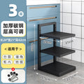 【extra thick solid plywood】three-tier pot rack - adjustable shelf spacing
