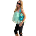 European and american women's clothing  summer new fashion hot girl off-the-shoulder sheer tube top short sleeveless chiffon tank top
