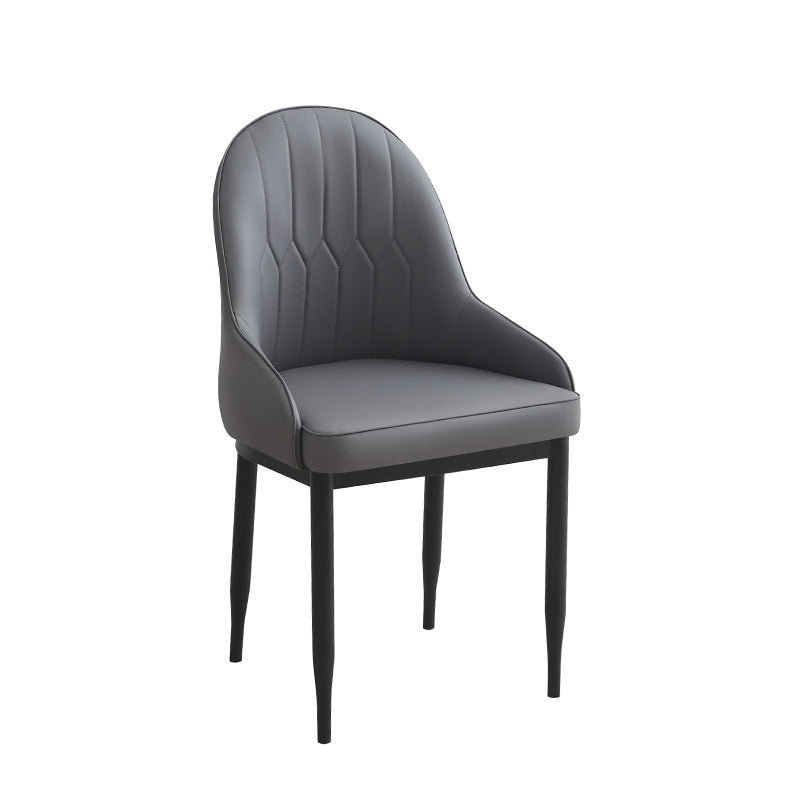 Luxury high-end chair, home leather stool, modern minimalist nordic dining chair, home living room hotel dining chair