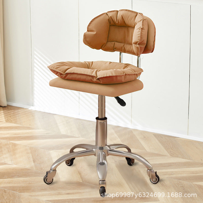 Beauty Chair Nail Art Eyelash Stool Barber Shop Backrest Lifting Chair Household Girls Bedroom Dressing Stool