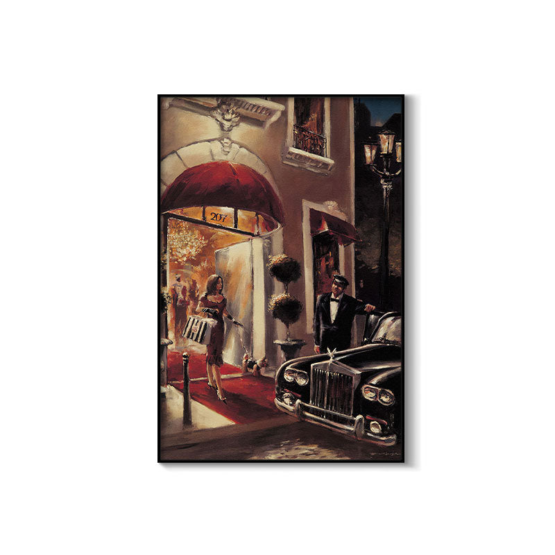 Bar decorative painting industrial style retro beautiful woman ktv box dance hall clear bar background wall painting creative painting