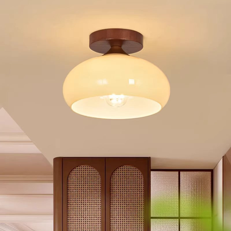 Aisle light, corridor light, balcony light, cream style, popular light luxury entrance, entrance light, scandinavian simple glass ceiling light