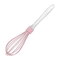 Factory direct 10inch transparent silicone whisk - manual egg beater, cream mixer, egg whisk tool