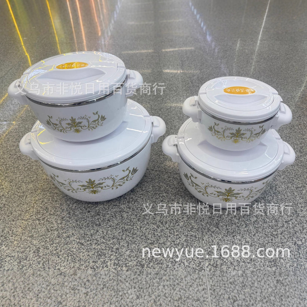 Hot-selling cross-border e-commerce lunch box, direct from the manufacturer. features a stainless steel inner container and an abs outer container for freshness and insulation. model 2978b