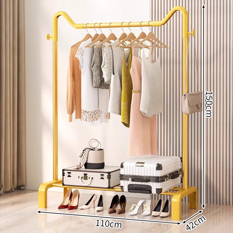 Freestanding coat rack - multi-functional clothes hanger for home, bedroom, balcony, dorm room - easy to assemble